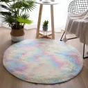 Tapis enfant rond moelleux