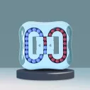 Casse tête rotatif à billes rectangulaire en plastique