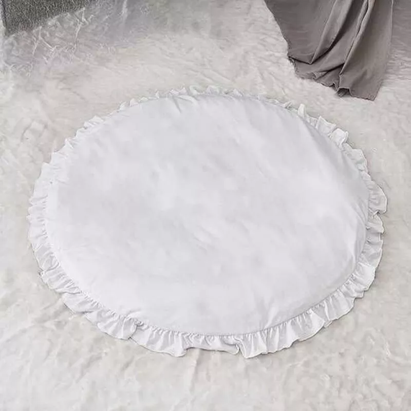 Tapis d'éveil rond à franges