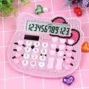 Calculatrice attrayant en cristal de Hello Kitty