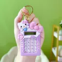 Calculatrice porte clé ornée au stylé Hello Kitty 